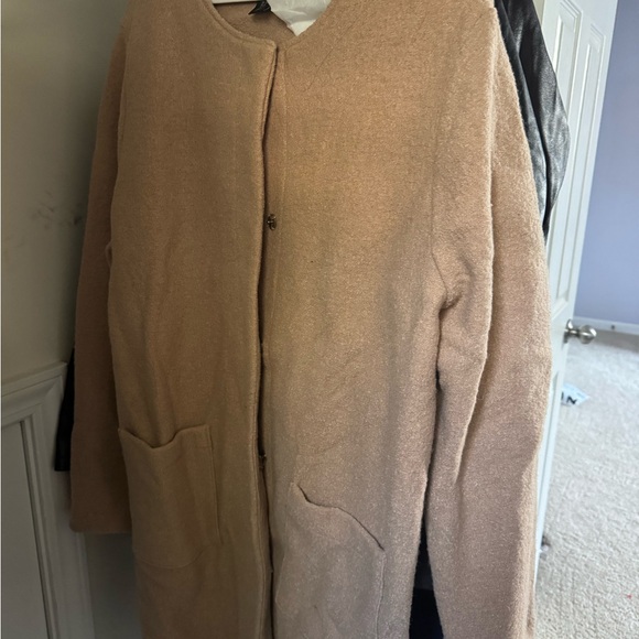 tahiry Jackets & Blazers - Cozy Tan Teddy Jacket for Women